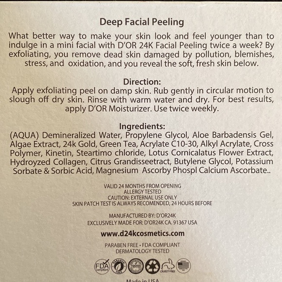 24k Gold Facial Peel System NEW - Picture 5 of 6